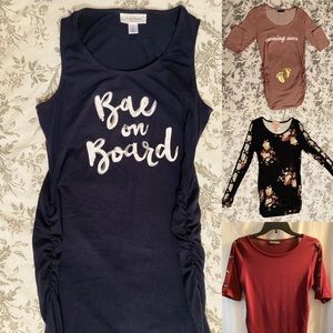4piece Maternity Set!! >3 Tops, 1 Dress< Size Sm